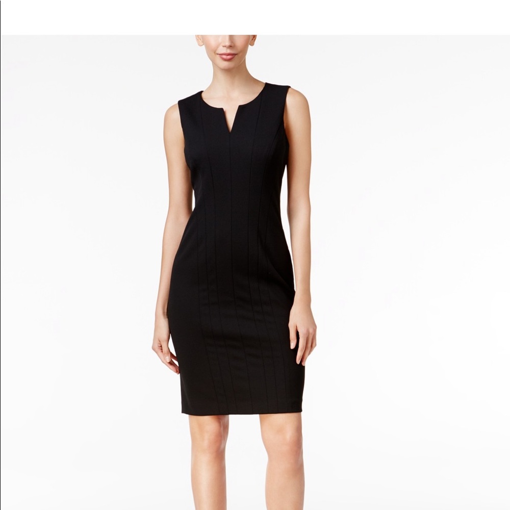 Black Calvin Klein Sheath Dress